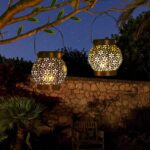 4er Set Orientalische Solarlaterne mit Diamantmuster – IP65 wasserdicht für Garten & Terrasse – Bild 6