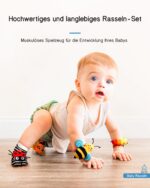 Infinno Rasselsocken & Fusssfinder Set – Sensorisches Babyspielzeug für 0–12 Monate – Bild 5