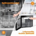 YASHE Edelstahl-Dörrautomat 9 Tabletts – Digitale Temperaturkontrolle & 48h Timer – Bild 7