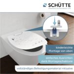 Schütte WC-Sitz mit Absenkautomatik – Thermoplast Toilettendeckel bis 500 kg – Bild 6