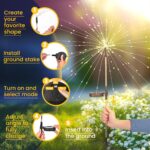 GIGALUMI 4er Set Solarleuchten mit 120 LEDs – Feuerwerk Gartendeko für Balkon & Terrasse – Bild 4