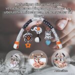 TUMAMA KIDS Spielbogen mit 3 Rasseln – Kontrastreiches Aktivitätsspielzeug für Babys 0–12 Monate – Bild 2