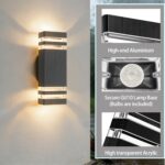 JNR Aussenlampe Wand IP54 – Wasserdichte LED-Wandleuchte Anthrazit für Aussen – Bild 6