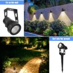 LAMPELIP 4er Pack LED Gartenstrahler 14M mit Zeitschaltuhr – Wasserdicht IP65 für Garten & Terrasse – Bild 9