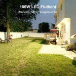 HOPEDAMAI 100W LED Flutlicht Außen – 14000 Lumen IP67 Wasserdicht für Garten & Hof – Bild 2