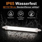 Tobeter LED Feuchtraumleuchte 120cm, 36W 3600lm – IP65 Werkstattleuchte für Garage & Keller – Bild 2