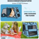 Snagle Paw Faltbare Hundebox für Auto – Rückbank Transportbox mit Metallrahmen für Mittel-/Grosshunde – Bild 7