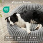Pawk Hundebett ø76 cm mit Memory-Schaum – Weiches Donut-Design für Mittelgrosse Hunde – Bild 2