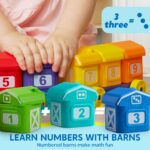 Play-Act Bauernhof Zug Montessori Spielzeug ab 2 Jahren – Lernspielzeug zum Zählen & Sortieren – Bild 3