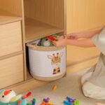 Tidelit Spielzeugkorb Giraffe – Aufbewahrungskorb für Kinderzimmer & Babyzimmer – Bild 5