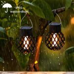 Hqynss 8er Solar-Hängeleuchten mit Flammeneffekt – IP65 Gartenleuchten für Aussen – Bild 3