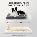 BEDSURE Orthopädisches Hundebett 112x81cm – Egg-Crate Schaum & Sherpa für grosse Hunde – Bild 2