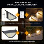 Shuniu Solar-Treppenleuchten 10er Set – LED Gartenbeleuchtung IP65 wasserdicht für Aussen – Bild 7