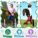 Charmofun Hobby Horse A3 Steckenpferd mit Plüschhalfter – Verstellbar für Kinder – Bild 6