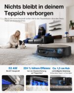 ECOVACS X12S OMNICYCLONE Saugroboter mit Wischfunktion – 53AW BLAST & OZMO Roller 3.0 – Bild 7