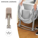 Kinderkraft Lovi 3-in-1 Kinderreisebett – Wiege & Schaukelbett für Neugeborene – Bild 6