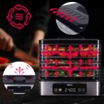 HEVA NIVA Dörrautomat 450 W – 6 Edelstahlgitter, 35-70 °C Temperaturregelung, LED-Display – Bild 8
