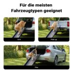 Wiltec Hunderampe faltbar 156 x 40 cm – Sichere Einstiegshilfe für Fahrzeuge bis 90 kg – Bild 8