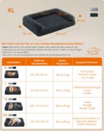 Feandrea FluffyHug Hundebett 106x76 cm – Premium Hundematte für grosse Hunde bis 35 kg – Bild 6