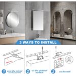 DILUMEN Spiegelleuchte 40 cm mit 800 lm LED – Badezimmerlampe IP44 wasserdicht – Bild 3