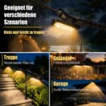 Hqynss Solar-Klemmleuchte Aussen mit Bewegungsmelder – 73 LED, 1000 Lumen, IP65 Wasserdicht – Bild 8