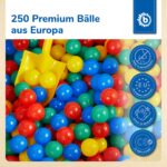Bieco Bällebad Bälle 250er Set – Schadstofffreie Spielkugeln für Babys & Kinder – Bild 3