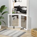 HOLTICO Hundeabsperrgitter Holz – Faltbares Schutzgitter für Türen & Treppen – Bild 7
