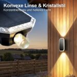 SUNNMO Solar Wandleuchte Up & Down 4er-Set – IP65 Aussenleuchte mit 3 Lichtfarben – Bild 2