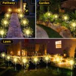 Joycome 2er Set Solar-Feuerwerksleuchten 4x120 LED mit Fernbedienung – Gartenbeleuchtung für Aussen – Bild 9