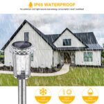 Auting 6er Set Solarleuchten Garten – LED Wegeleuchten Kaltweiß IP65 Wasserdicht – Bild 5