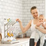 GoMaihe Flaschentrockner Vertikal mit 12 Haken – Platzsparendes Abtropfgestell für Babyflaschen – Bild 2