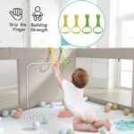 UANLAUO XXL Laufstall 150x150cm mit Spielmatte – Sicherer Baby-Aktivitätsbereich für Innen & Aussen – Bild 4