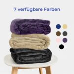 Dreamzie Wasserdichte Hundedecke 218x274cm – Sherpa-Fleece Wendedecke für Sofa & Auto – Bild 8