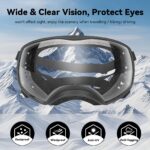 NAMSAN Hundebrille mit UV-Schutz & Weitblickgläsern – Augenschutz für grosse Hunde – Bild 3