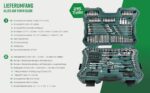 Brüder Mannesmann 215-teiliger Steckschlüsselsatz 1/4, 3/8, 1/2 Zoll – Profi-Werkzeugkoffer – Bild 5