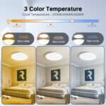 Laiebri LED-Deckenleuchte Ø30cm, 20W dimmbar mit Fernbedienung & App-Steuerung – Smart RGBIC – Bild 4