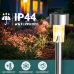 GIGALUMI 12er Set Solarleuchten – Warmweisse LED Gartenleuchten mit IP44 Wasserschutz – Bild 4