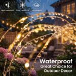 btfarm Solarlampen 4er Set mit 120 LED & 8 Modi – Wetterfeste Gartendeko Warmweiss – Bild 8