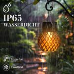 GIGALUMI Solar Hängeleuchten 8er-Set mit LED-Flammeneffekt – Wasserdicht IP65 für Garten – Bild 3