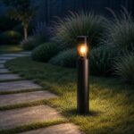 SSC-LUXon 4er Set VARDA Wegeleuchte 50cm schwarz – Designerleuchte für Garten & Wege – Bild 8