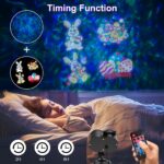 YAZEKY LED Projektionslampe 2-in-1 – Weihnachtsprojektor mit 12 Mustern & Welleneffekt – Bild 6