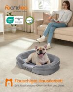 Feandrea Orthopädisches Hundebett 76x51 cm – Komfort für Mittelhunde mit Gelenkentlastung – Bild 2