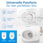 LOBENSWERK Toilettendeckel mit Absenkautomatik – Premium WC-Sitz mit Quick-Release & Easy-Install – Bild 2