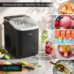 Arendo Eiswürfelmaschine – 12 kg Eis täglich mit 2 Würfelgrossen & Langzeitkühlung – Bild 5