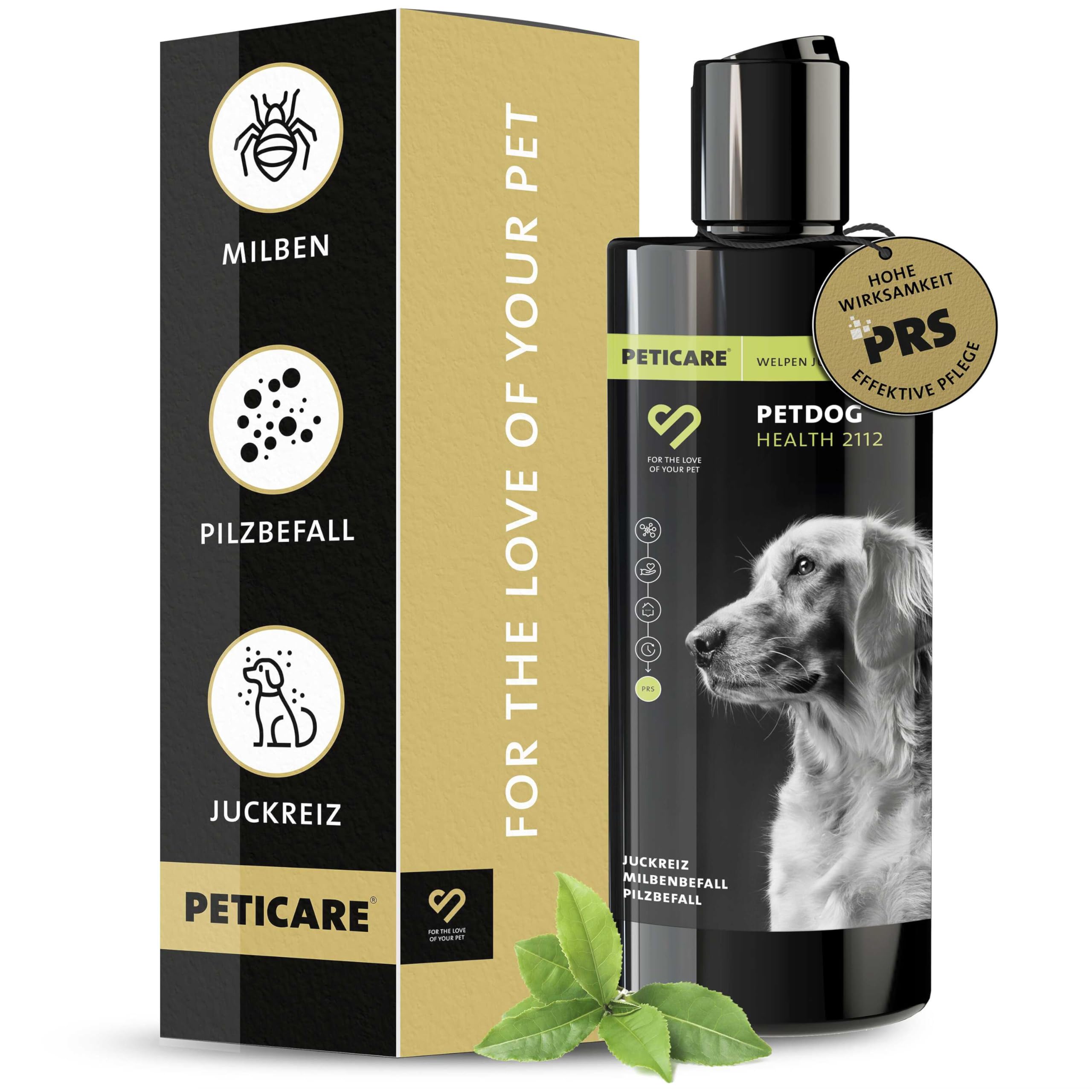 Peticare Anti-Parasiten Welpen-Shampoo mit PRS® System – Juckreiz-Linderung für Junghunde