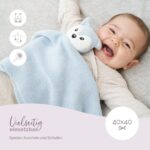 Livella Kuscheltuch Fuchs 40x40 cm mit Babysöckchen – Bio-Baumwolle OEKO-TEX – Bild 4