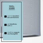 Lightbox LED Deckenlampe Ø 60 cm mit Textilschirm – Blendfreies Licht für Wohnzimmer & Schlafzimmer – Bild 5