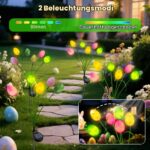 Ninonly Solar Oster Deko Eier – 2er Set mit 6 LED & 2 Modi für Garten & Balkon – Bild 3