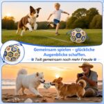 Vivifying Hundefussball 20 cm mit Griffen – Strapazierfähiger Spielball inkl. Pumpe – Bild 7