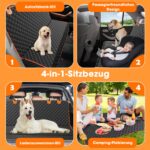 JOEJOY Hundedecke Auto Rückbank 137x120 cm – Wasserdicht & Kratzfest für alle Hunde – Bild 3